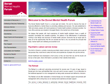 Tablet Screenshot of dorsetmentalhealthforum.org.uk